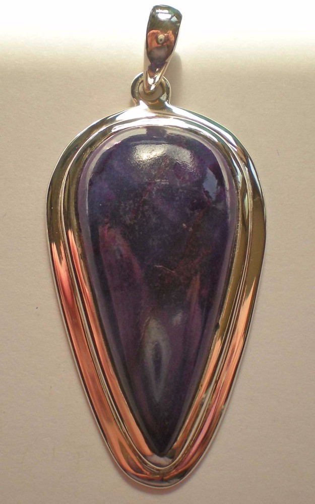 Sugilite Pendant - Sterling Silver j2465d