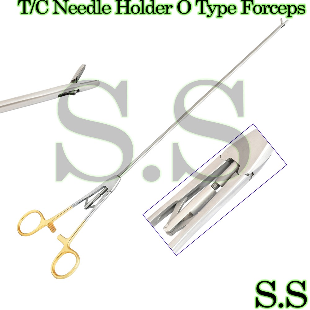 T/C Needle Holder O Type Forceps Lap Str Tip LP-064