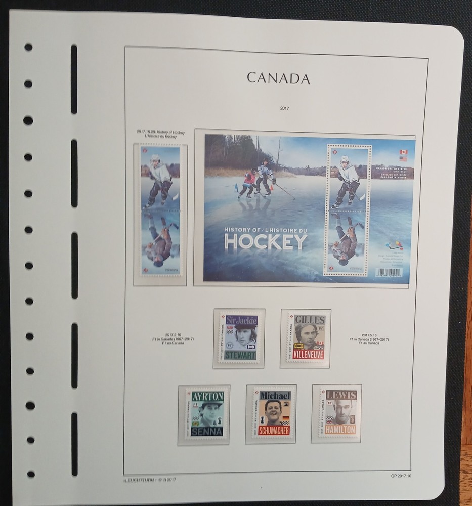 2017 Canada Year Set On Lighthouse/Leuchtturm Hingless Pages