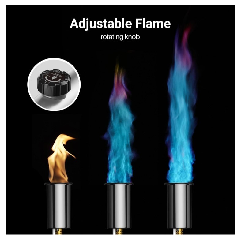 NEW Propane Torch with One-Touch Max Fire,with Safety Lock, Charcoal Lighter