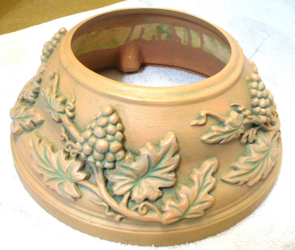 Ceramic Grape Vine Design Ceiling Fan Mount Cover or Repurpose Art / Crafts