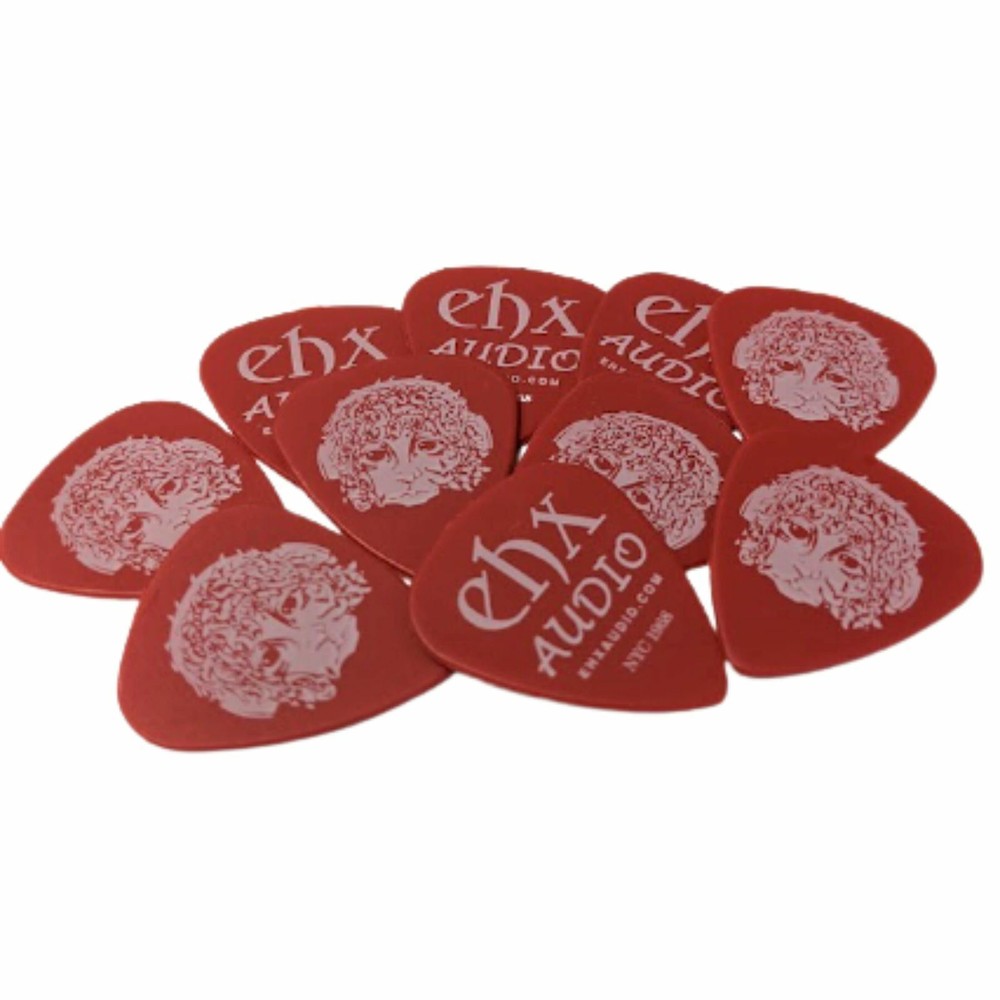 Electro-Harmonix Flashback Logo Guitar Picks, Heavy, Red, 10-Pack