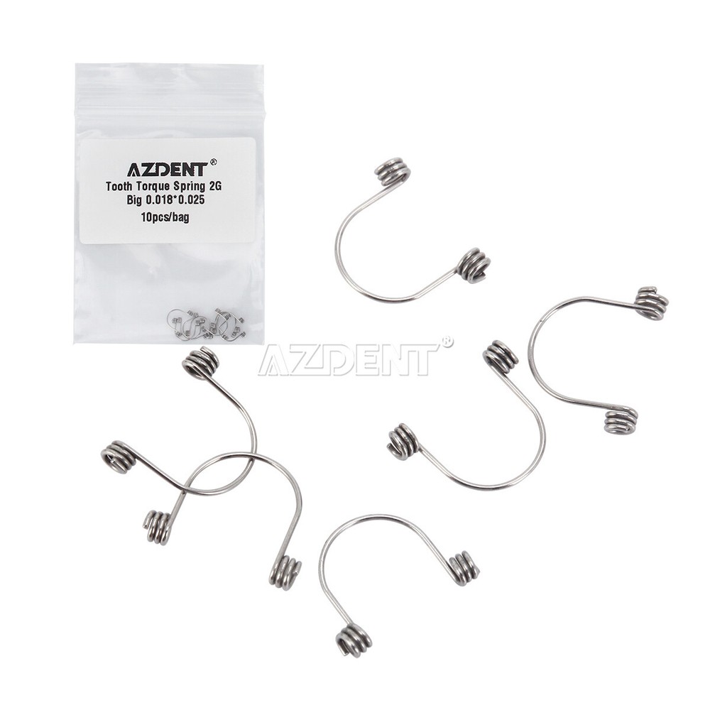 10pcs/Pack Dental Orthodontic Anterior Teeth Torque Rectangular Springs AZDENT