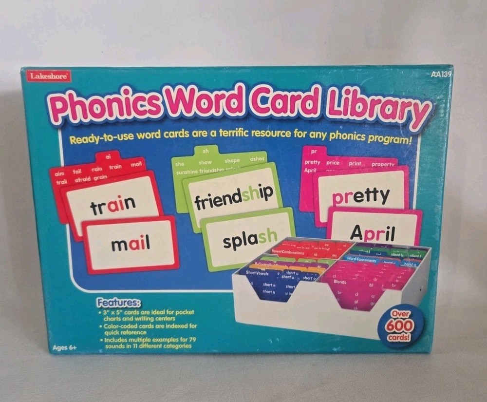 Lakeshore Phonics Word Card Library # AA139