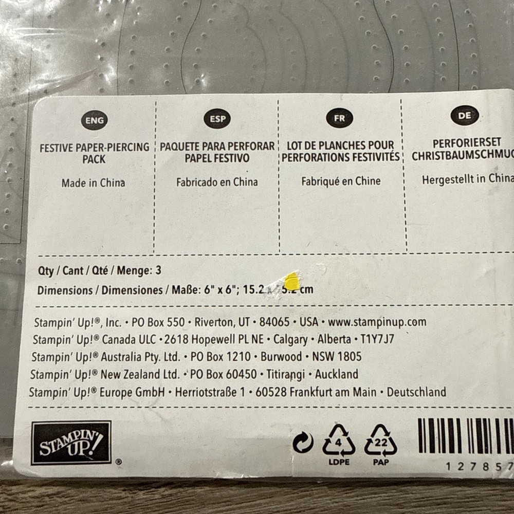 retired Stampin' Up! Essentials Paper-Piercing Pack