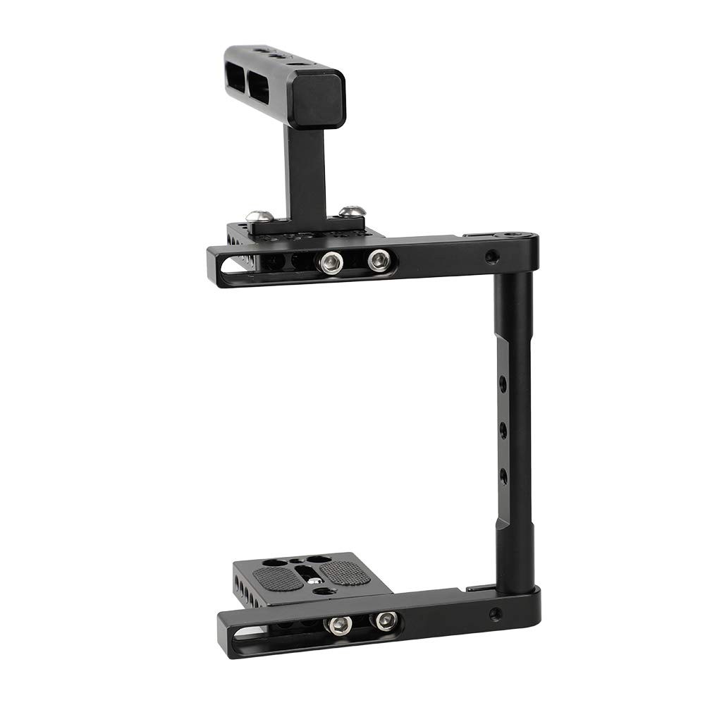 CAMVATE Basic Camera Cage Rig with Top Handle Universal Use - 1897 Black