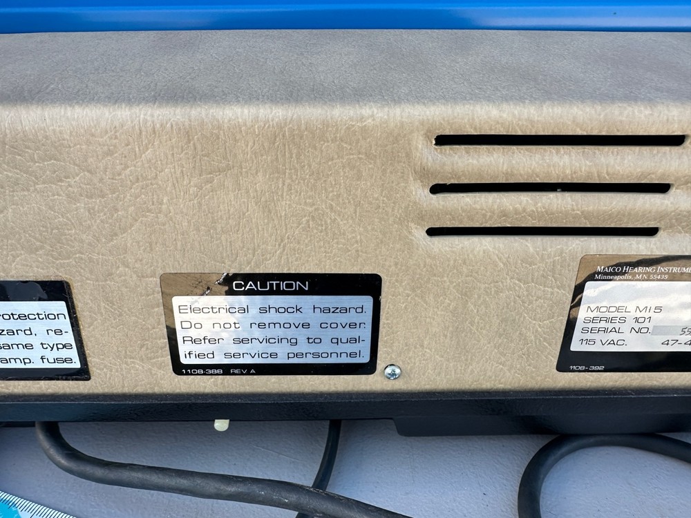 Vintage Maico Hearing Instruments Model MI5 Hearing Testing Machine