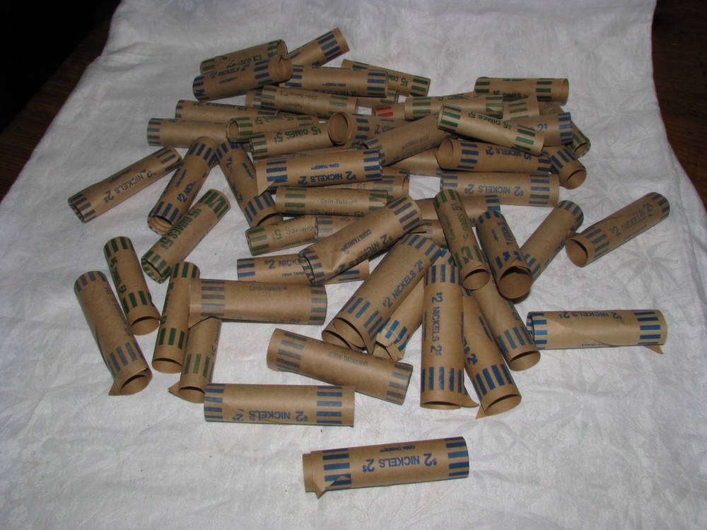Group of Pre-Rolled Coin Rollers Standard Size