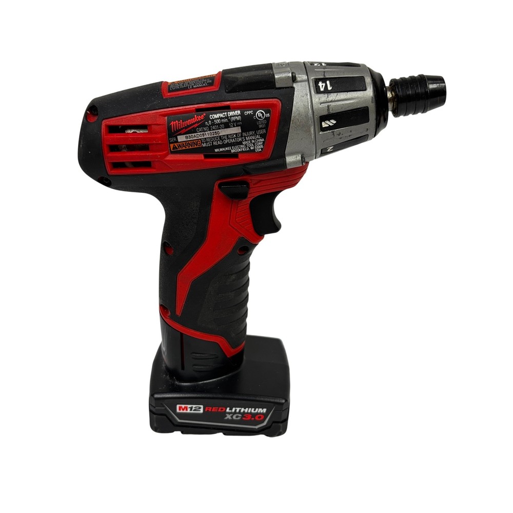 Milwaukee M12 2401-20 Compact 1/4" Hex Screwdriver