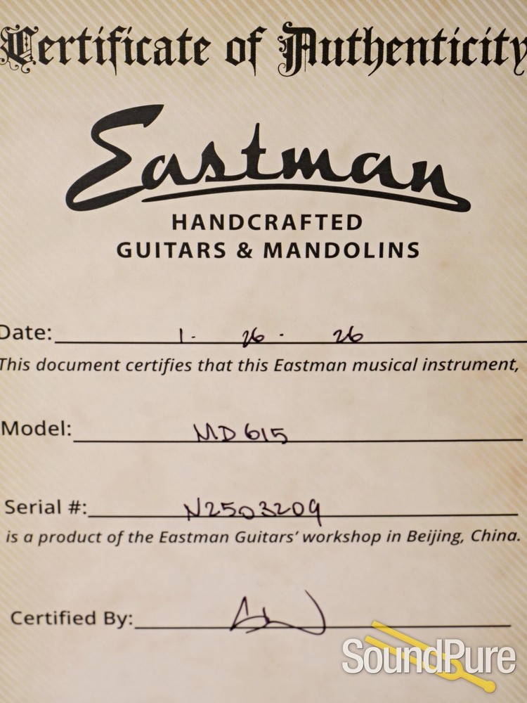 Eastman MD615 Mandolin #N2503209