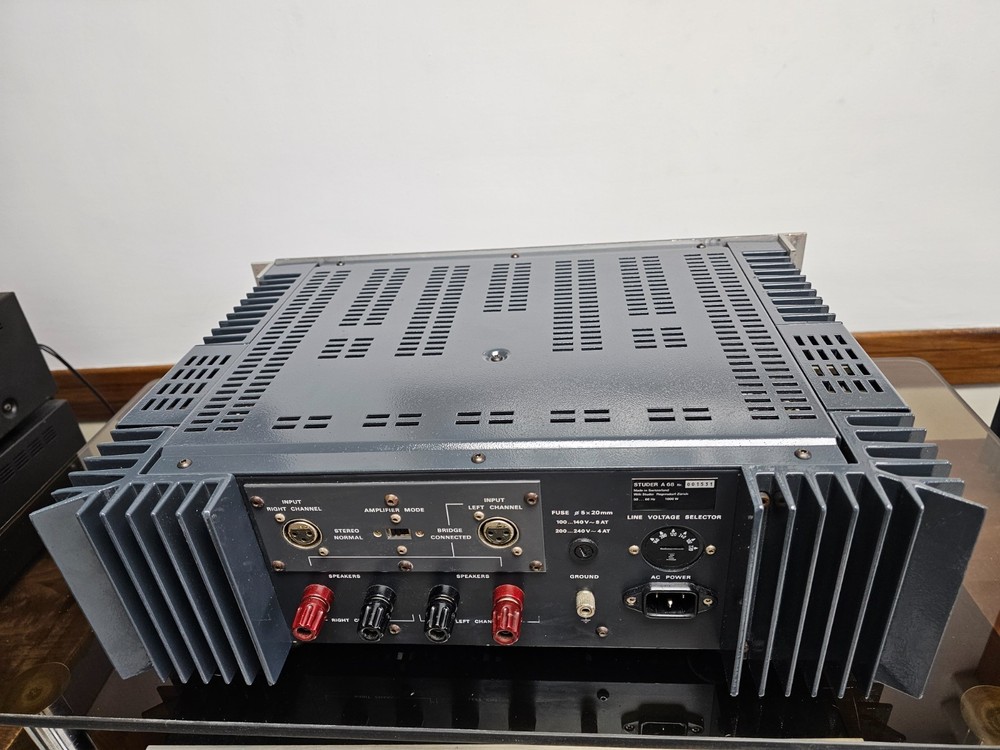 Power Studer A-68 Stereo Amplifier Serviced Operational