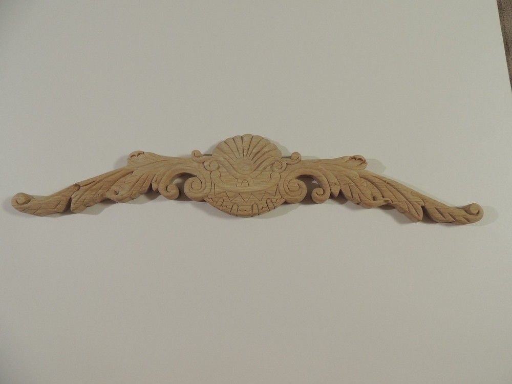 1 New Solid Oak Wood Crown Onlay, Woodworking