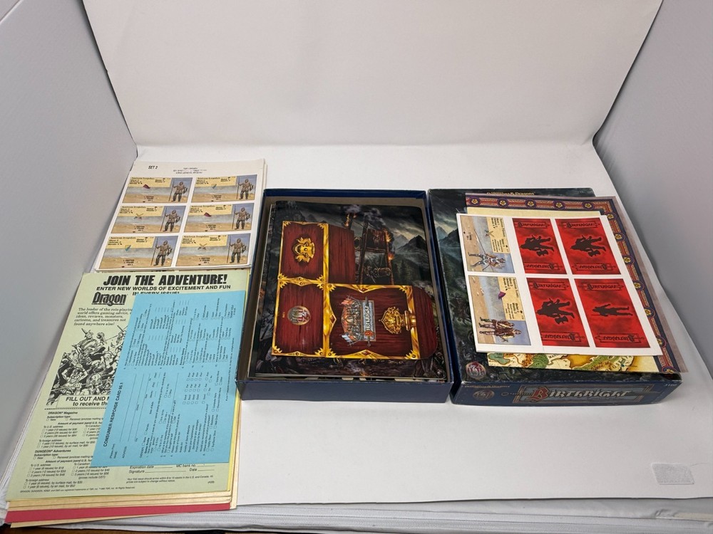 Advanced Dungeons and Dragons Birthright Campaign Setting CIB Unpunched