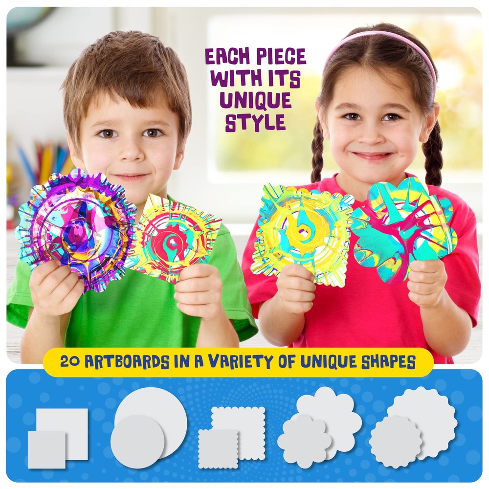 Dan&Darci Paint Spin Art Machine Kit for Kids - Easter medium, Multi-Color