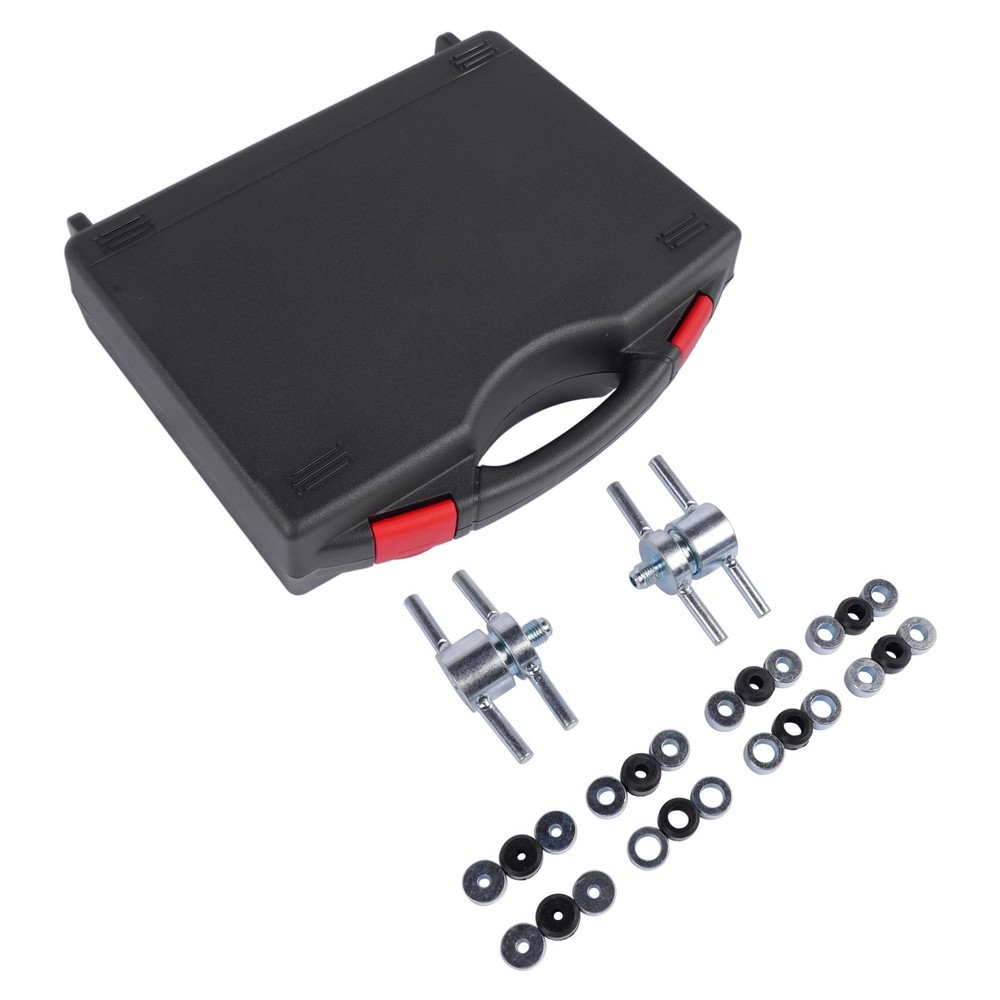 HVAC Refrigeration Fitting Kit 12458 No-Flaring Pipe Adapter with Storage Case