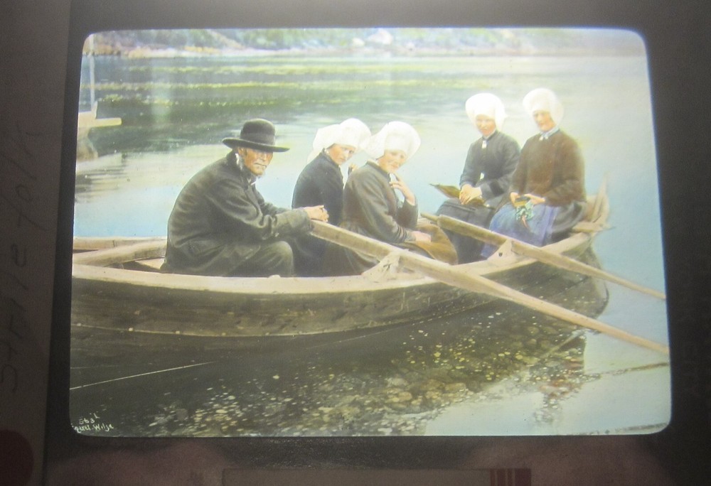 JOSEPH HAWKES Magic Lantern Slide -- "STRILE FOLK" -- Norway