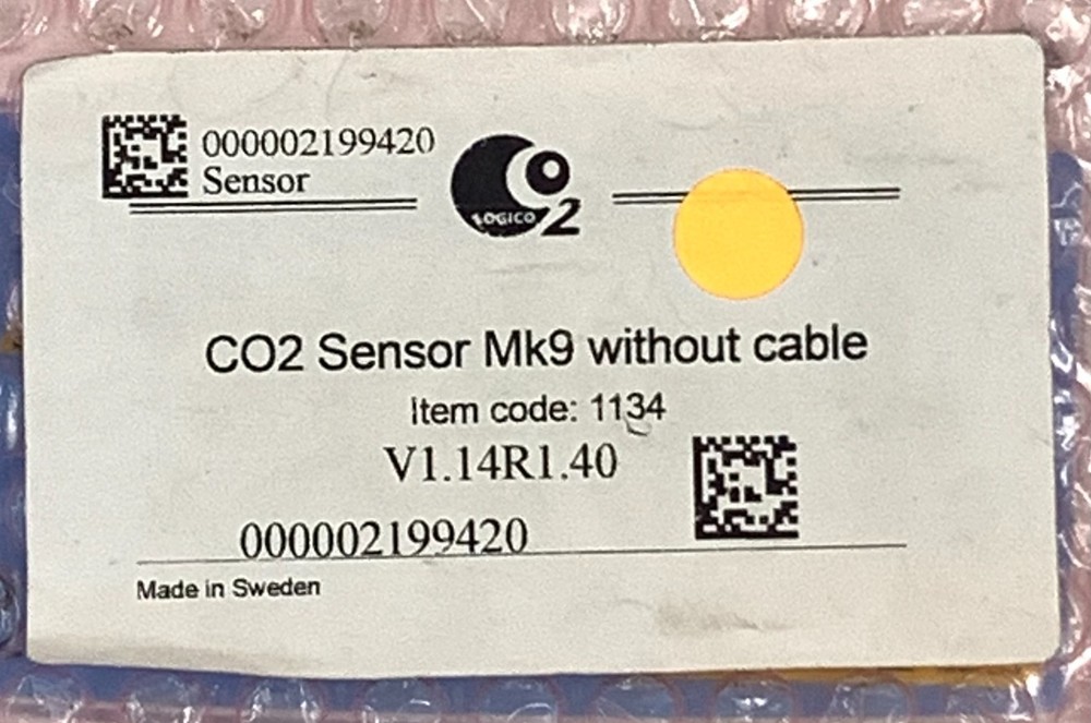 LogiCO2 CO2 Sensor Mk9 without cable (Sensor only)