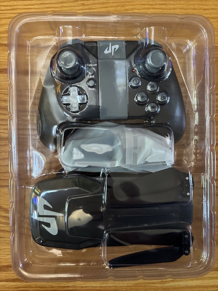 DP Drone Black Folding Quadcopter Brand New