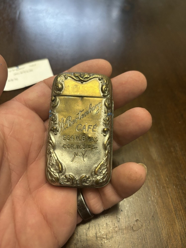 1900 Ornate Match Safe