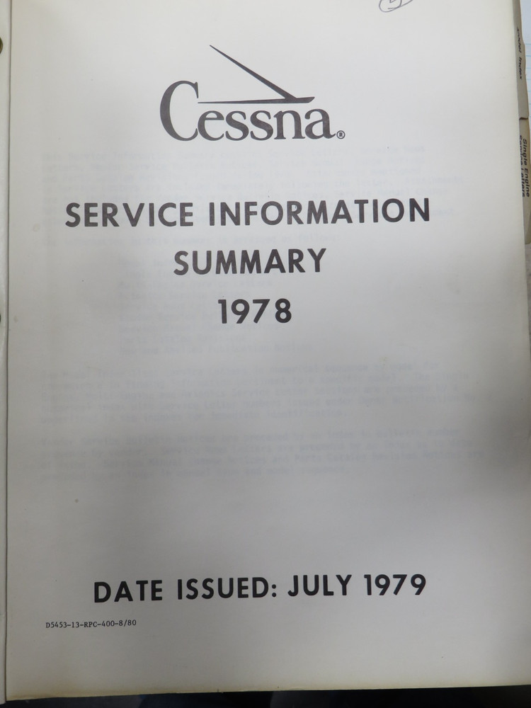 Cessna Service Information Summary 1978 (101)