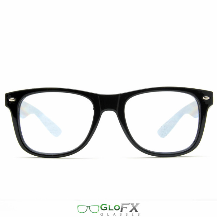 ULTIMATE Black Diffraction Glasses great for festival EDM light shows