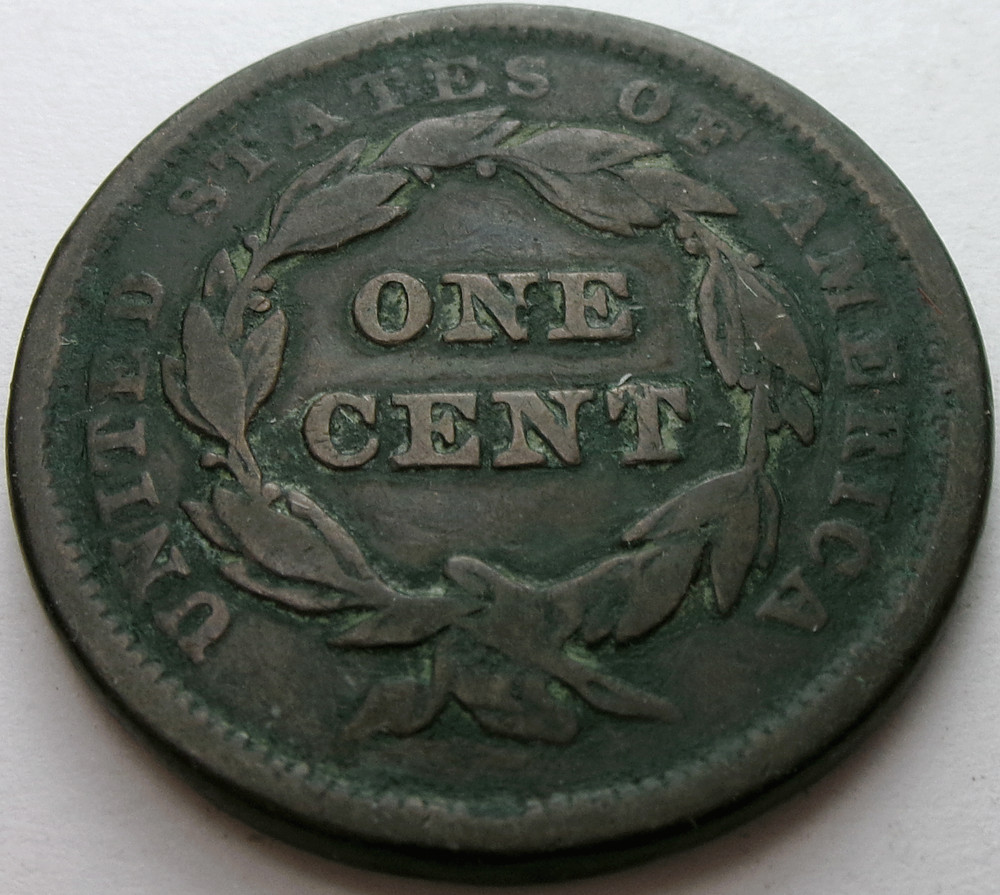 1843 Braided Hair Large Cent