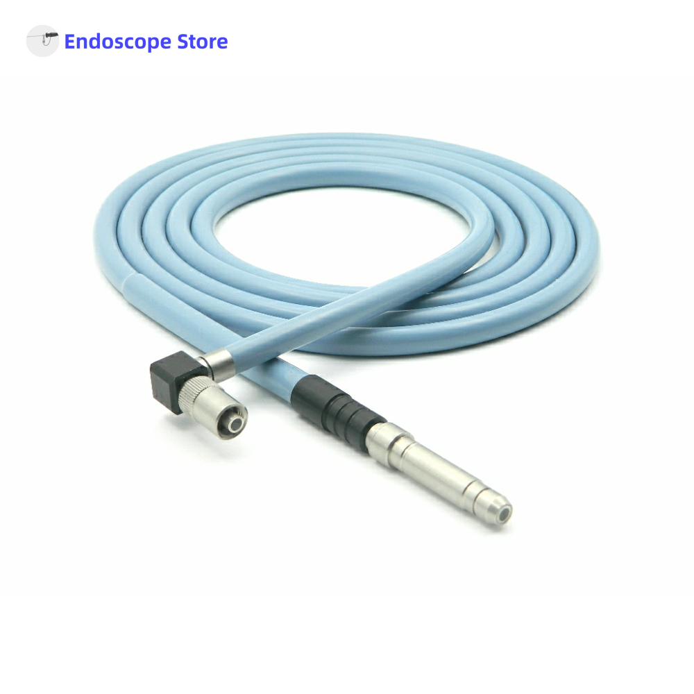 Medical Right Laparoscopic Angle Adapter Endoscope Light Source Optical Fiber