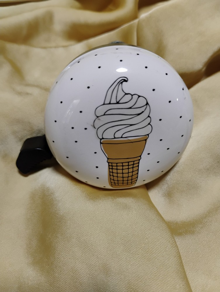 Electra Bicycle Custom Ringer Bell white vanilla ice cream cone