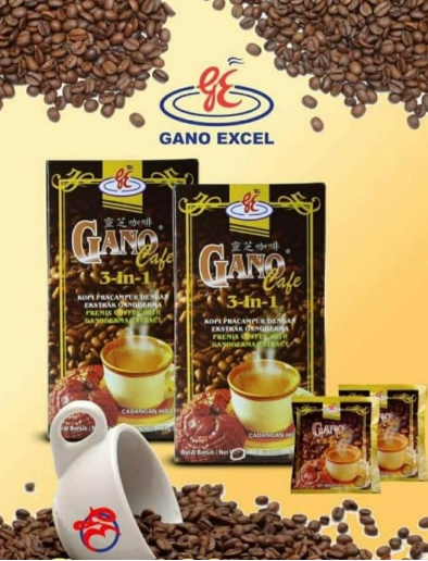 Gano Cafe 3-IN-1 Ganoderma Instant Coffee FREE Shipping