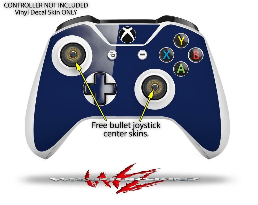Skin XBOX One S Console Controller Solids Collection Navy Blue