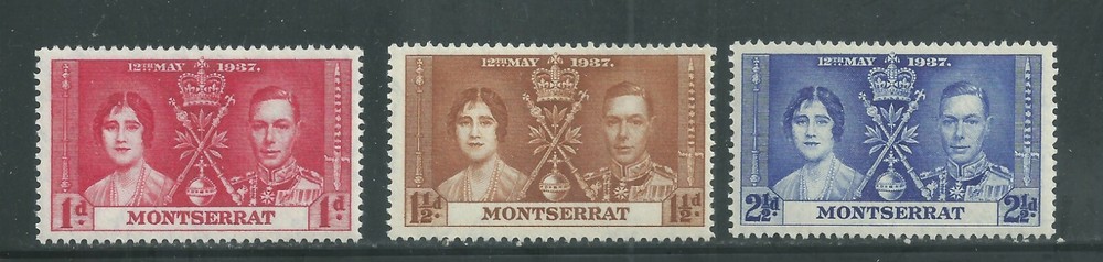 Montserrat Scott # 89-91 MNH Coronation
