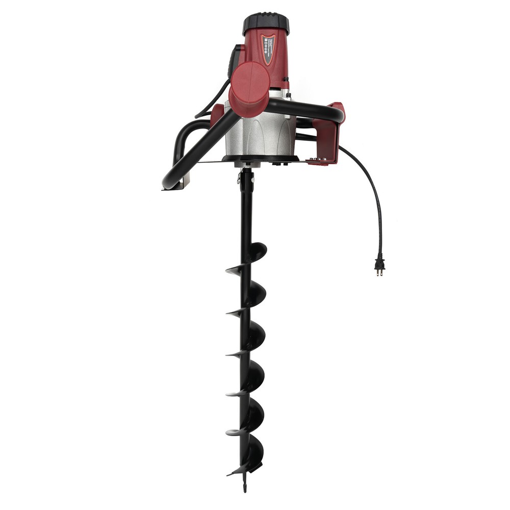 1.6HP Electric Post Hole Digger with 2 Drill Bits and Adjustable Speed