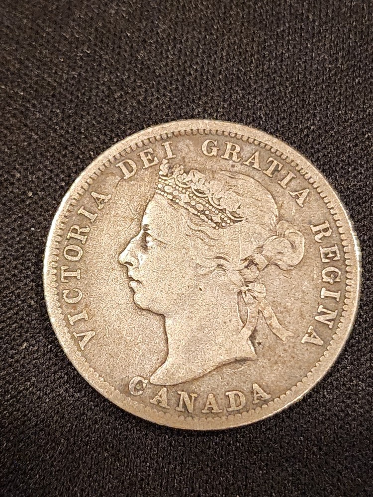 1901 Canada 25 Cents Silver Coin