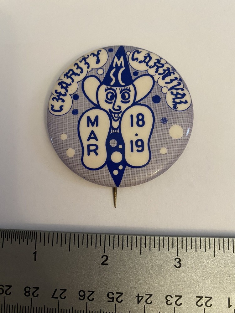 Charity Carnival MSC Pin Back Button P179