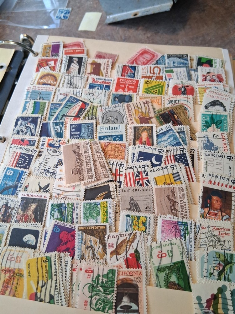 5000 + Stamps Post Marked 1 To 13 Cent