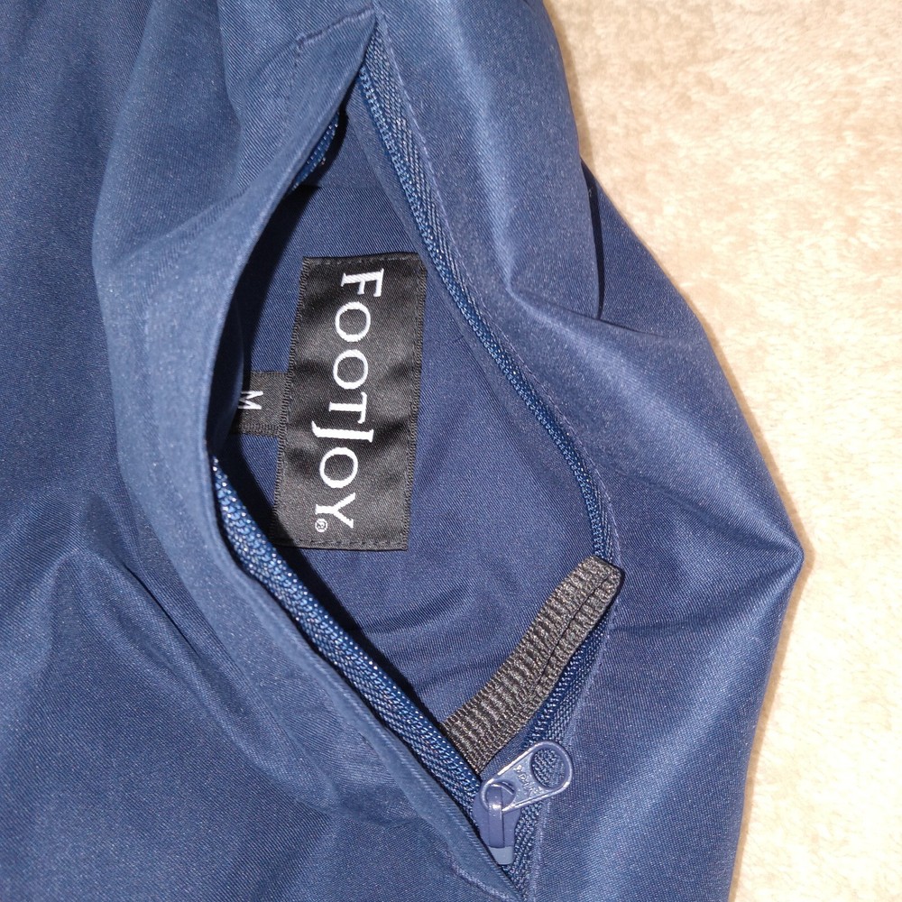 Footjoy Short Sleeve Pullover Windbreaker Men's Medium Dark Blue