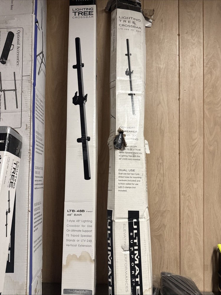 2x Ultimate Support LTB-48B Lighting Tree Crossbar