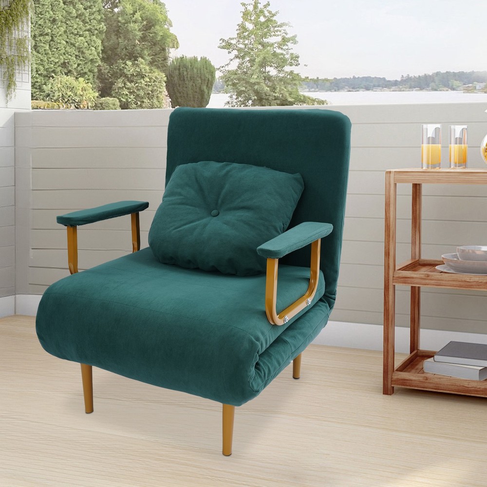 Convertible Sofa Bed with Adjustable Backrest and Stylish Design