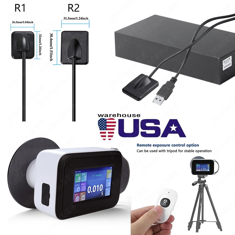 Portable Dental X Mobile Ray Digital Machine High Frequency w/ Shield /Sensor