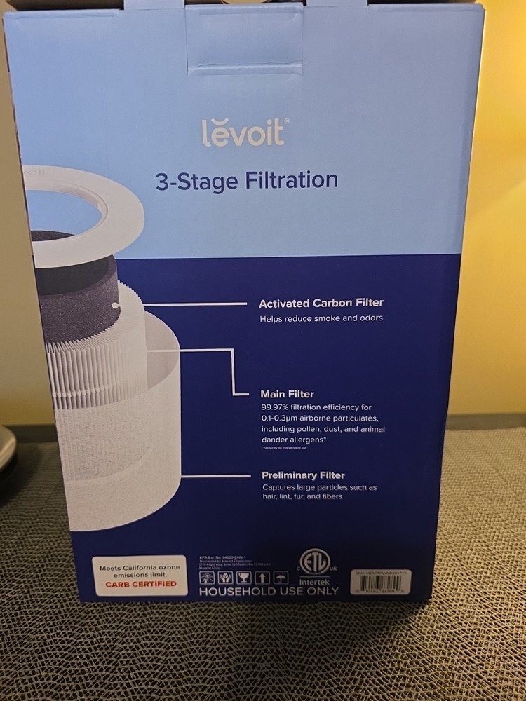 Levoit Core Mini -p Air Purifier, Black, Brand New