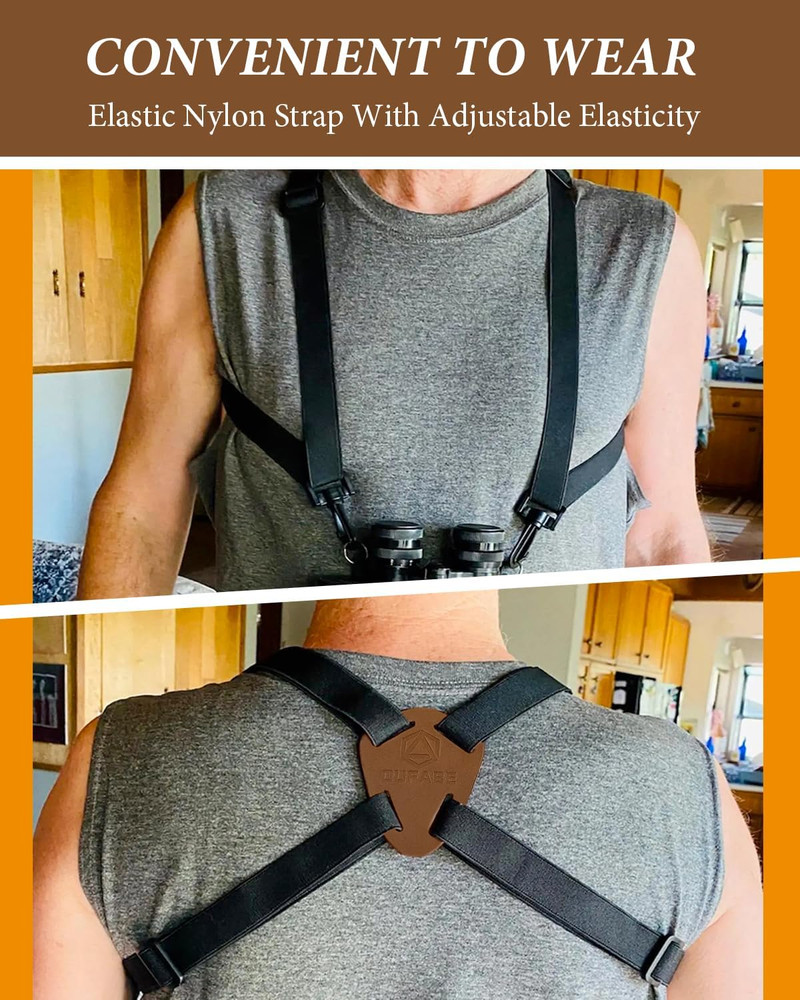 Binocular Harness Strap, Oufabe Binocular Harness for Birding, X-shaped Decompre