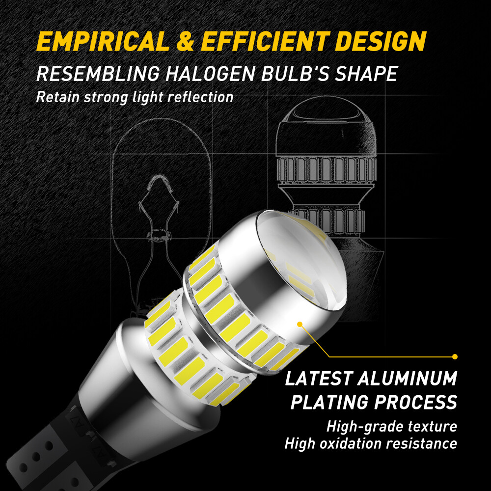 AUXITO LED Backup Reverse Light Bulbs T15 921 912 Super Bright Canbus Error Free