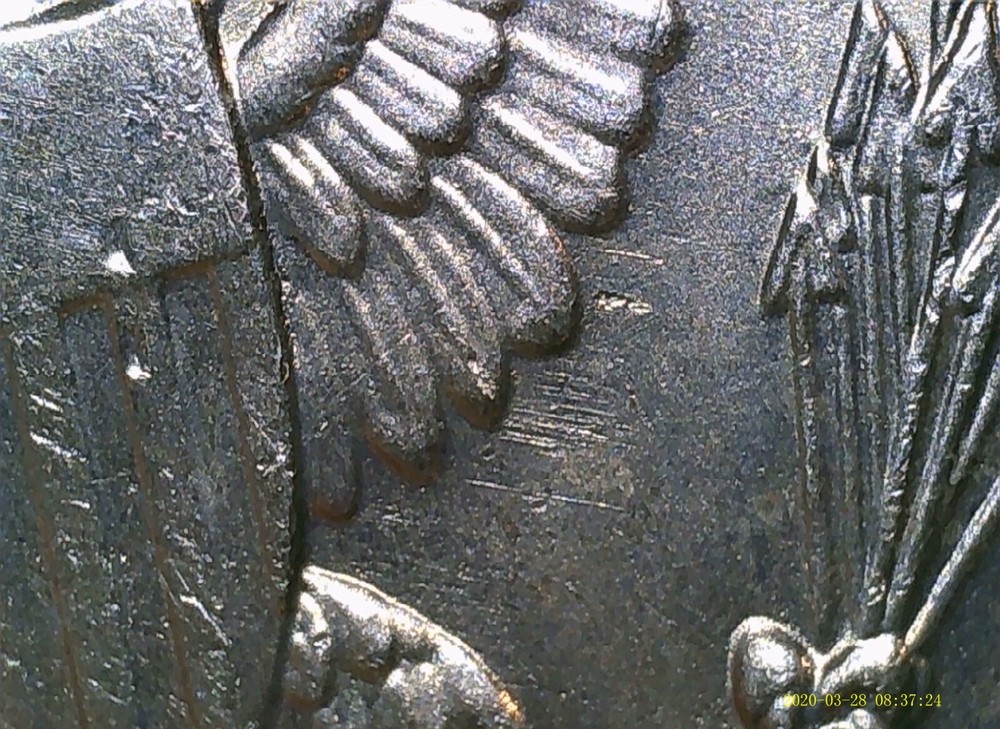2005-P Kennedy Half Dollar Feeder Finger Strike Error Coin