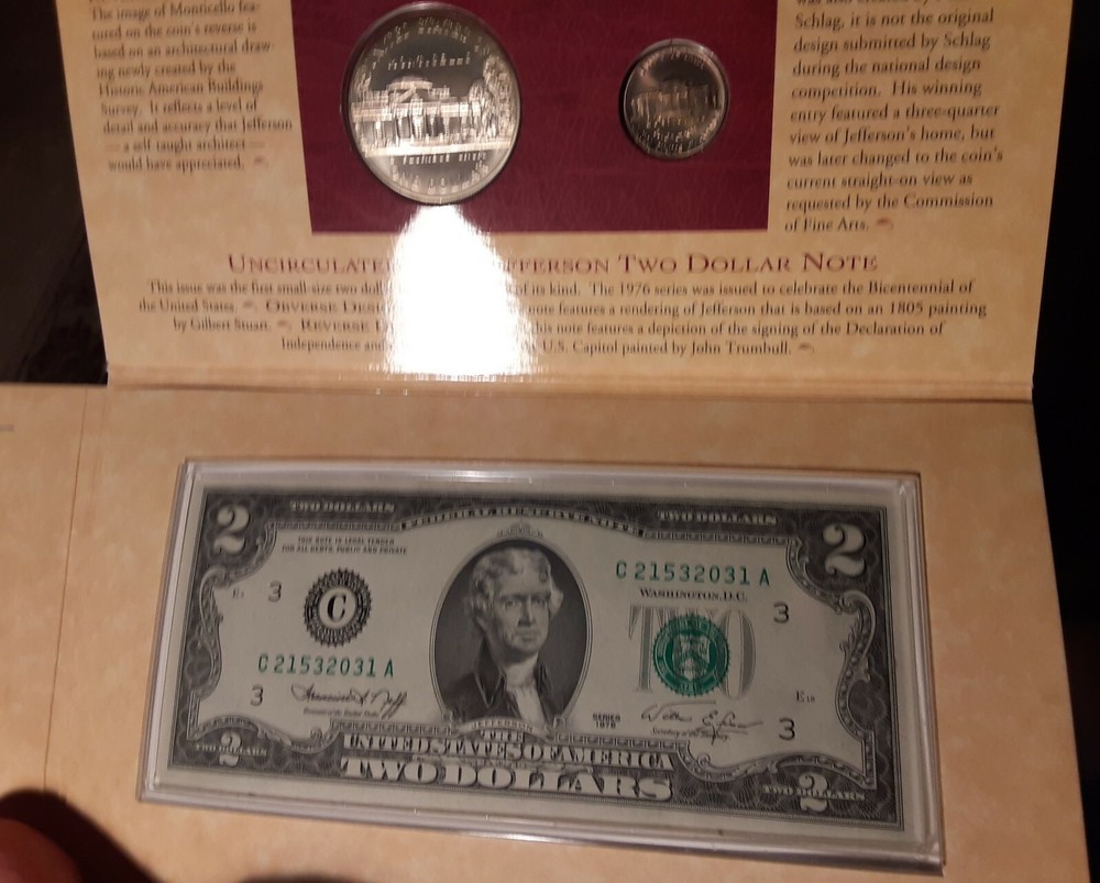 1993 Thomas Jefferson Coinage and Currency Set