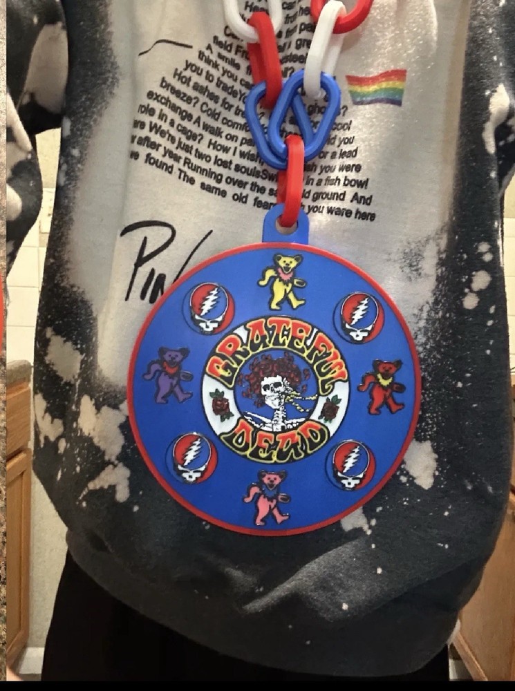 Grateful Dead Large Chain Necklace Hype ￼