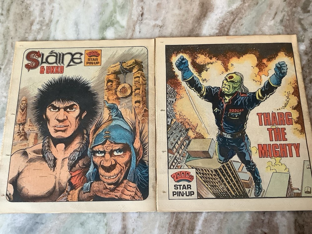 2000 A.D. Featuring Judge UK Comic Magazine Program 354 & 355 1984