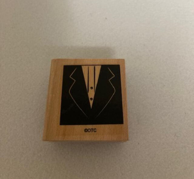 OTC - Rubber Stamp - Tuxedo (Front) - Large Size - Older Stamp