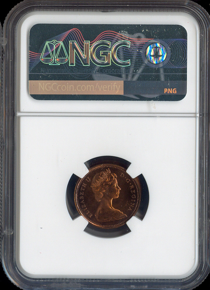 1969 Canada Small Cent 1C NGC MS67 RD MAC - Quality