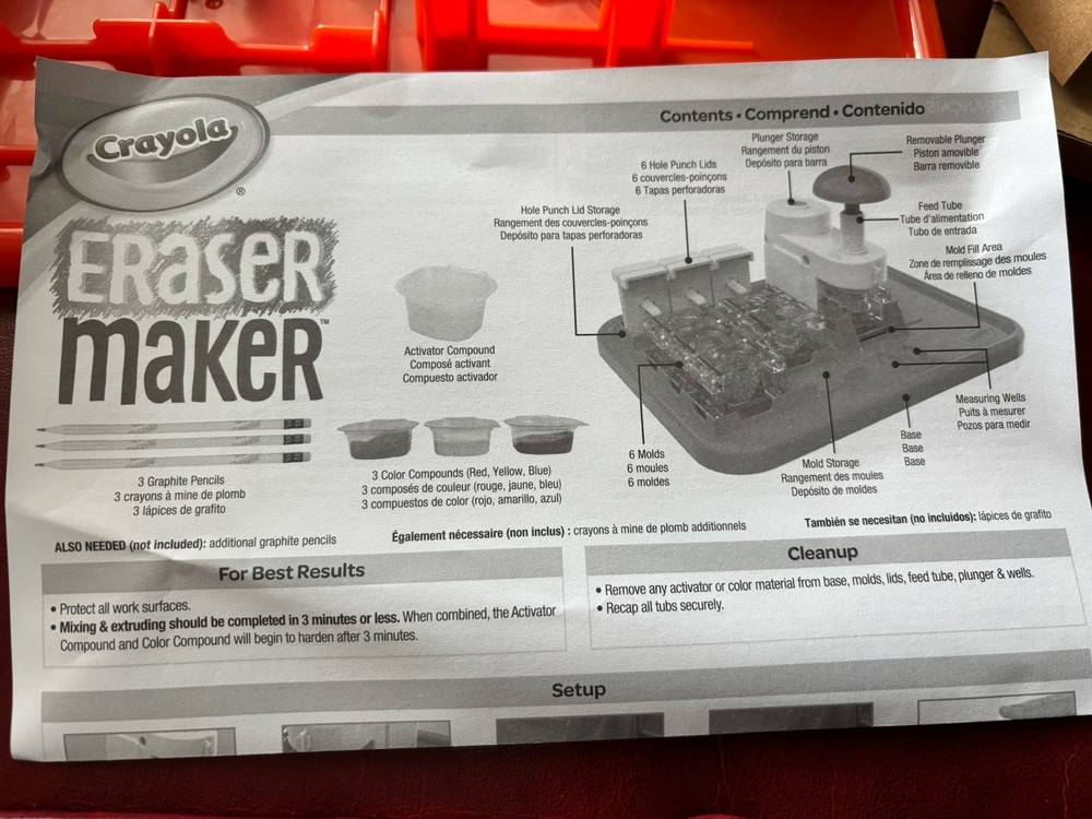 Crayola Eraser Maker - Open Box, Unused
