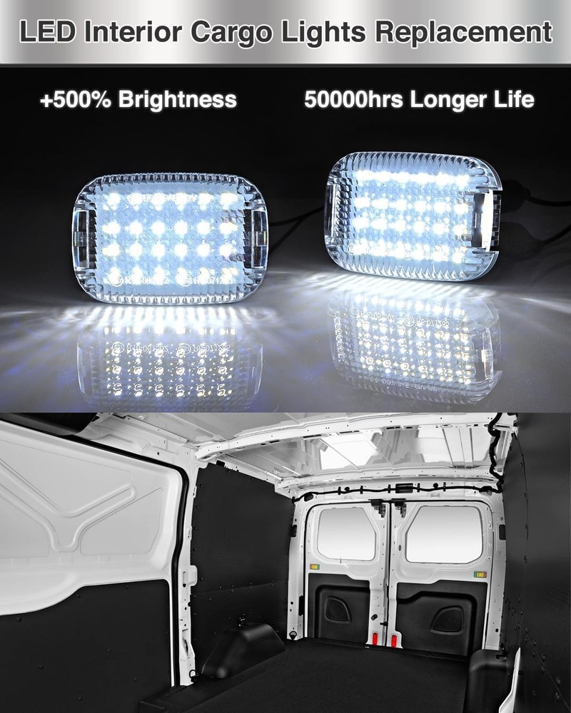 Algrix 4Pcs LED Interior Cargo Lights Load Space Area Dome Includes 4